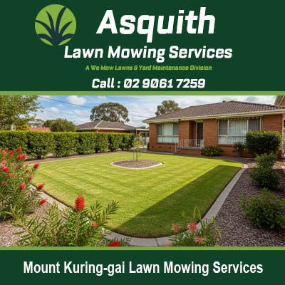 Local lawn mowing services in Mount Kuring-gai area delivering reliable garden maintenance for suburban homes